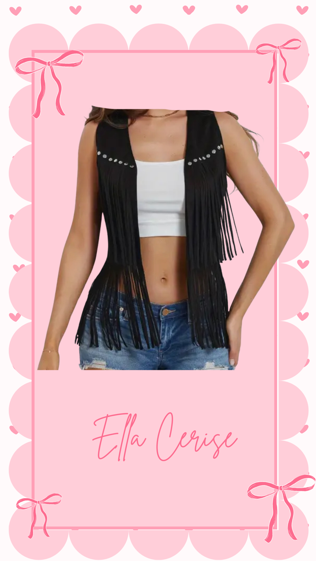 Western Style Fringe Vest